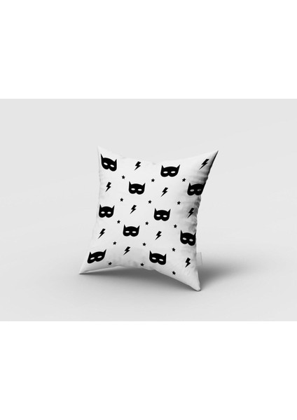 Batman, Beyaz, Siyah, Ithal Kumaş Çocuk ve Bebek Odası Fon Perde 1 Kanat fırsatları