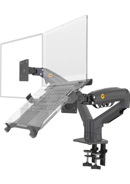 Bayou Nb F160-FP Çift Kol 17-27" Monitör Tutucu ve Laptop Standı