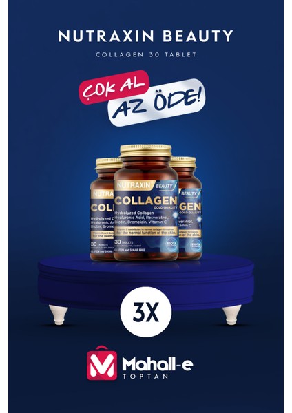 Hidrolize Kolajen 30 Tablet Tip1,tip3 3'lü Paket fiyatları
