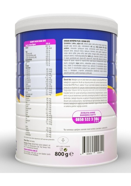 Nutripro Plus 3 800 G fiyatları