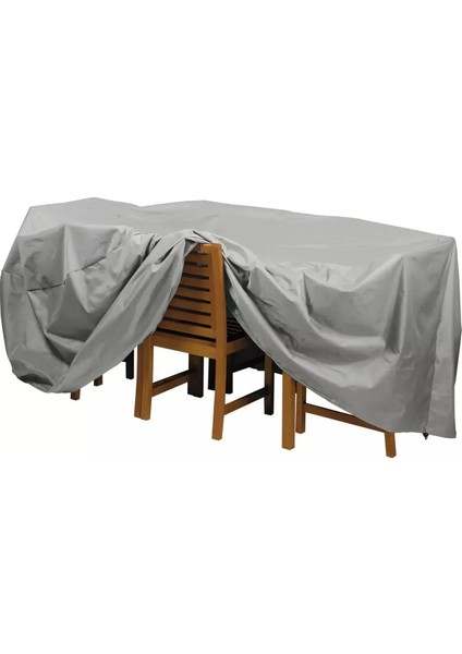 Premium Kalın Bahçe Mobilya Brandası Masa Sandalye Koruma Örtüsü Kılıf Gri Su Geçirmez fırsatları