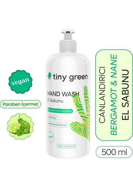 Tiny Green El Sabunu Bergamot & Nane 500 ml