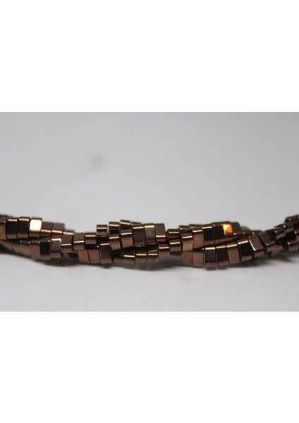 Hematit Taşı Çift Delikli/10 Adet (17455-1) indirimleri