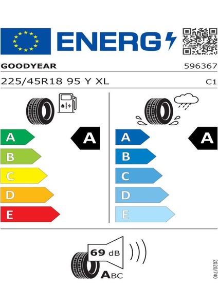 225/45 R18 95Y Eagle F1 Asymmetric 6 * Xl Fp Oto Yaz Lastiği ( Üretim Yılı: 2024 )