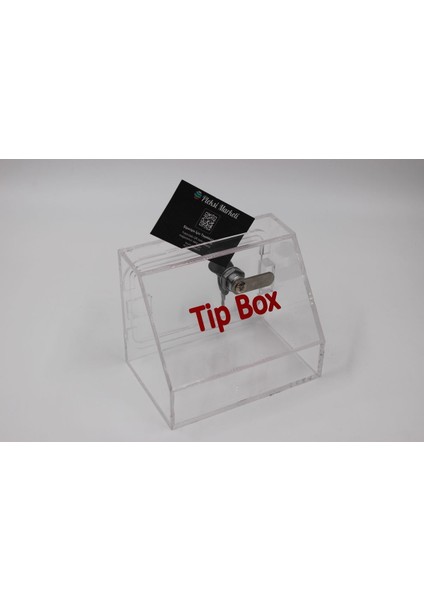Pleksi Tipbox Bağış Bahşiş Kutusu modelleri