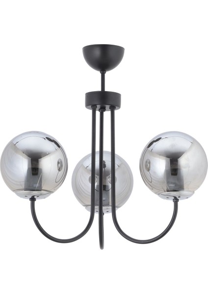 Metal Lina 3lü Plofonyer Avize 42 x 42 E27 Rustik 51 - 60 cm Siyah Salon / Oturma Odası 3 fiyatları