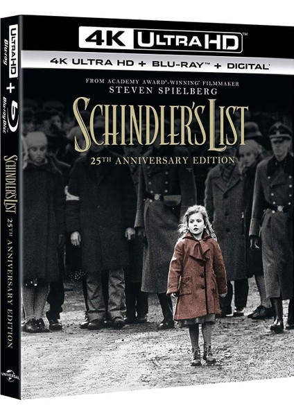 Schindler’in Listesi ( Schindler's List ) 4K Ultra HD+Blu-Ray+Bonus ( 3 Disc )