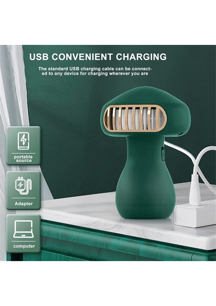 Ofis Kampı Dış Mekan, Yeşil Için 500 Mah Pil USB Şarj Edilebilir Fan (Yurt Dışından) fırsatları