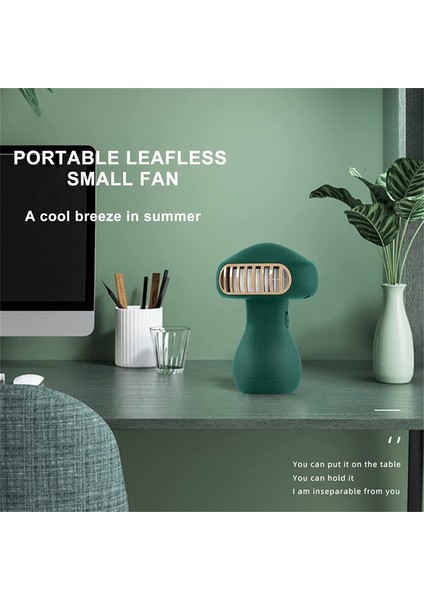 Ofis Kampı Dış Mekan, Yeşil Için 500 Mah Pil USB Şarj Edilebilir Fan (Yurt Dışından) indirimleri