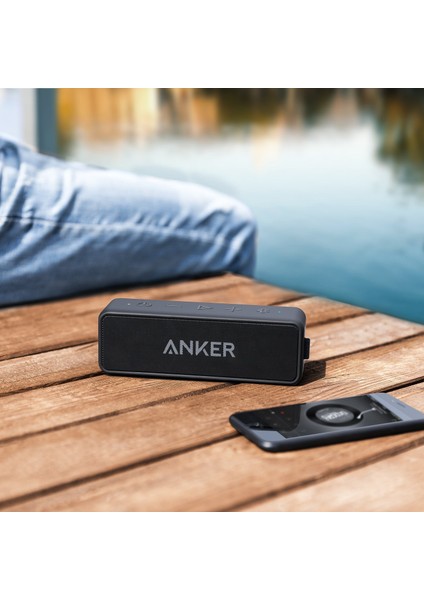 Soundcore 2 Bluetooth Hoparlör - 12W Stereo Ses - IPX5 Suya Dayanıklılık - 24 Saate Varan Şarj - Kırmızı - A3105 (Anker Türkiye Garantili)