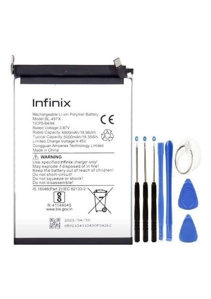 BL-49TX Note 30 5g Pil Batarya Ve Tamir Seti