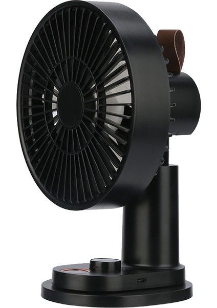 Masaüstü Küçük Fan Uzaktan Kumandalı Taşınabilir Elektrikli Fan-Siyah (Yurt Dışından)