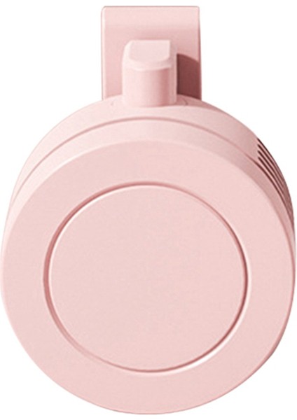 Yapraksız Klipsli Fan Boyun Bel Fanı Hava Soğutma USB 3 Hız Fan-Pembe (Yurt Dışından)