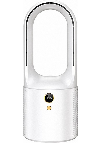 Ev Masası Turbo Kanatsız Elektrikli Fan Beyaz (Yurt Dışından)