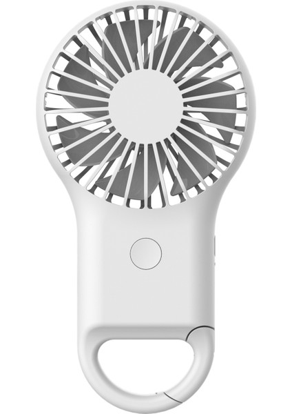 Mini Saplı Fan Akülü Karabina USB Mini Fan Beyaz (Yurt Dışından)