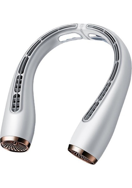 Asılı Boyun Fanı Şarj Edilebilir USB Taşınabilir Turbo Yapraksız Soğutma (Yurt Dışından)