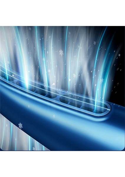 Asılı Boyun Fanı Şarj Edilebilir USB Taşınabilir Turbo Yapraksız Soğutma (Yurt Dışından)