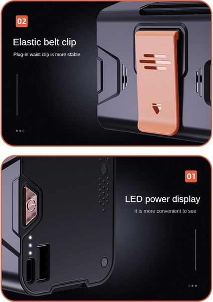 Asılı Bel Fanı USB Elektrikli Fan 10000MAH Mini Elektrikli Dış Mekan Fanı (Yurt Dışından) modelleri