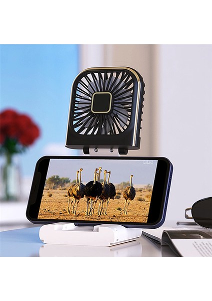 3'ü 1 Arada Taşınabilir El Tipi Fan 3000MAH Çok Fonksiyonlu Katlanır Fan-D (Yurt Dışından)