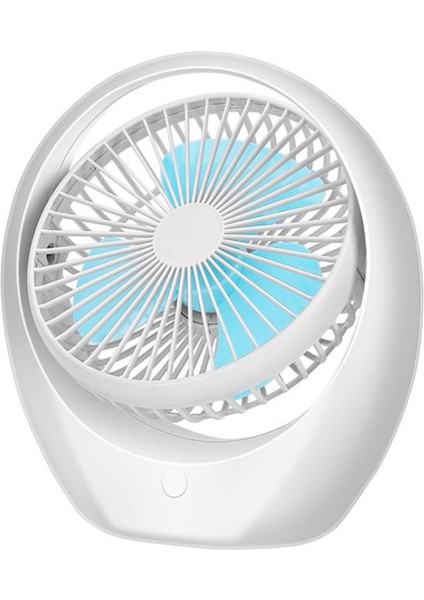Mini USB Masaüstü Fanı Kişisel Taşınabilir Soğutma Fanı Mavi (Yurt Dışından)