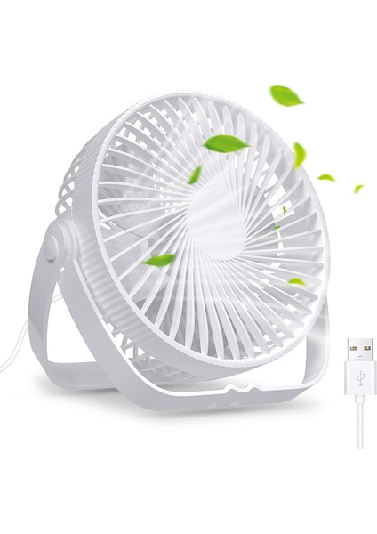 Taşınabilir Mini Soğutma Fanı Şarj Edilebilir Fan 3 Hız Ayarlanabilir 360° (Yurt Dışından)