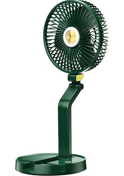 El Taşınabilir Fan USB Şarjlı Teleskopik Hava Soğutma Fanı, Yeşil (Yurt Dışından)