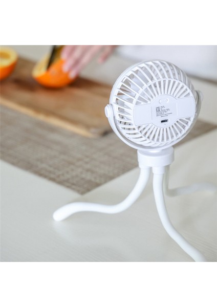 Ahtapot Küçük Fan El USB Şarj Fanı Ayarlanabilir Masaüstü Fanı (Yurt Dışından)