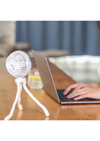 Ahtapot Küçük Fan El USB Şarj Fanı Ayarlanabilir Masaüstü Fanı (Yurt Dışından)