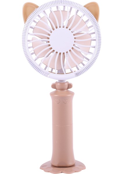 Renkli USB Gece Lambası Hava Soğutma Fanı Kedi Şekli (Kahverengi) (Yurt Dışından)