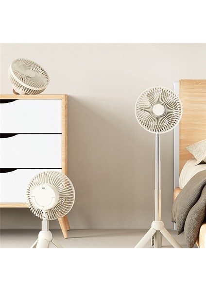 Ev Ofisi-B Için Şarj Edilebilir Mini Katlanır Dış Mekan Fanı 4000MAH (Yurt Dışından)