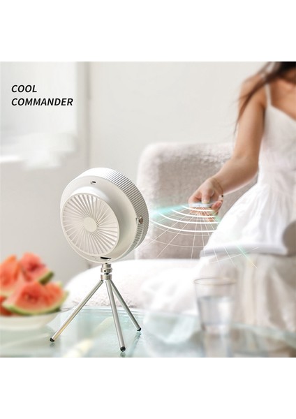4000MAH Kamp Tripod Fan Işık USB Şarj Edilebilir Mini Fan (Yurt Dışından) fırsatları