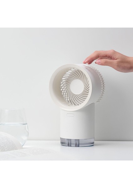Ev Açık Bahçe Için Masa Taşınabilir Mini Bladeless Fan, Beyaz (Yurt Dışından) fiyatları