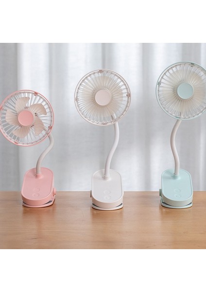 Taşınabilir Mini Klipsli Fan, 3 Hız Ayarı, Esnek Bükülebilir USB Beyaz (Yurt Dışından) modelleri