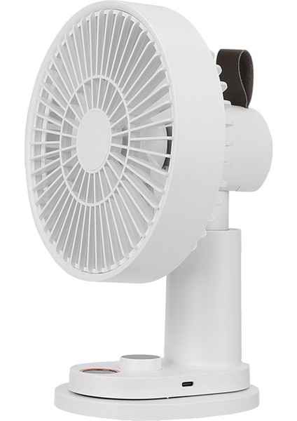 Masaüstü Küçük Fan Uzaktan Kumandalı Taşınabilir Elektrikli Fan-Beyaz (Yurt Dışından)