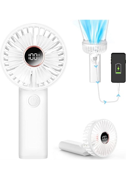 Boyun Fanı, Sessiz, USB Şarj Fanı, Mobil Pil Fonksiyonu (Yurt Dışından) fiyatları