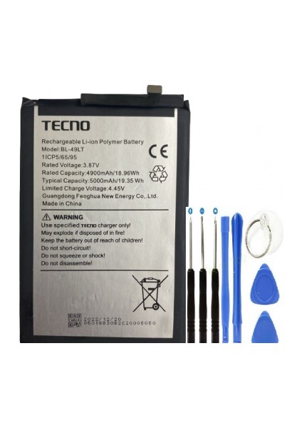 BL-49LT Camon 19 Pil Batarya Ve Tamir Set