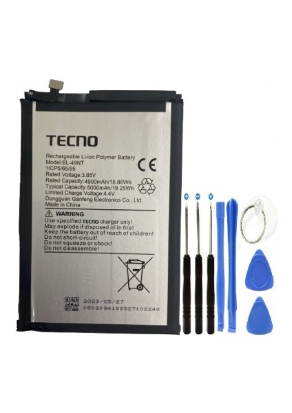 BL-49NT Spark G0 2023 Pil Batarya Ve Tamir Set