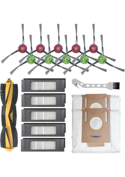 Deebot Ozmo T8 Süpürme Robotlu Süpürge Ana Fırça Yan Fırça Filtre Sızdırmaz Toz Torbası (Yurt Dışından)