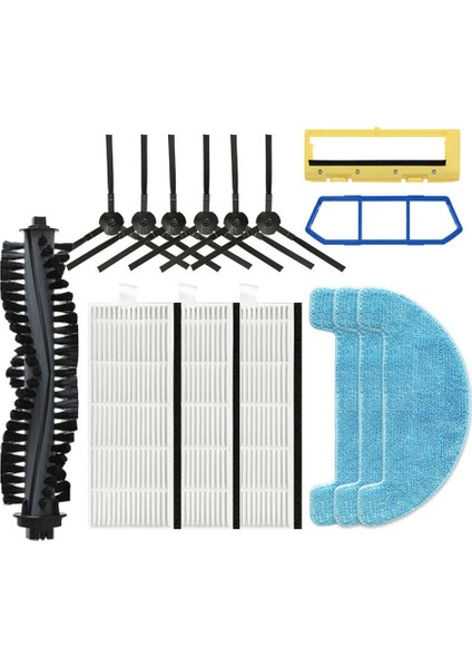 A4 A4S A40 X432 Robot Süpürge Parçaları Için Filtre Yan Fırça Sıkma Fırçası (15 Adet) (Yurt Dışından)