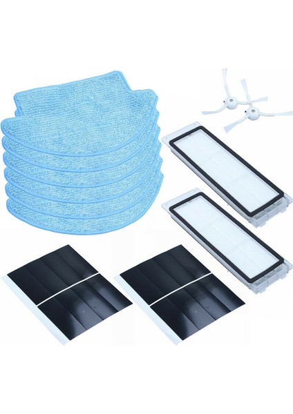 Mi Robot S50 S51 Aksesuarı Için Filtre Yan Fırçalar Paçavralar (Yurt Dışından)