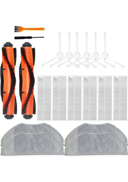 Yan Fırça Hepa Filtre Kitleri G1 Elektrikli Süpürge Aksesuarları Paspas Bezi Rulo Fırça Hepa Filtre Yedek Parçaları (Yurt Dışından)