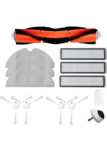 D9 Robotlu Süpürge Ana Fırça Yan Fırça Filtre Bezi Paspas Filtresi Yedek Aksesuar Parçaları (Yurt Dışından)