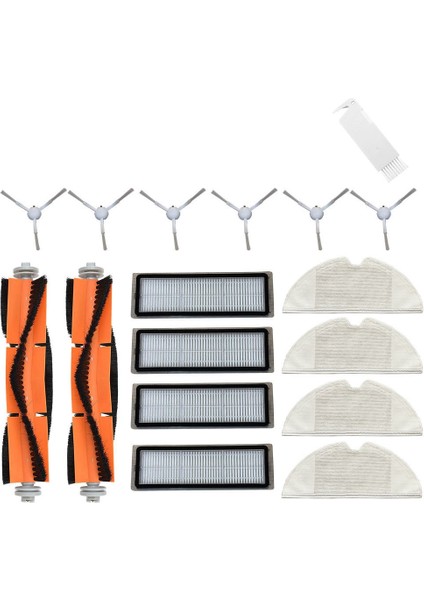 Aksesuar Seti Paçavra Su Deposu Fırça Paspas Hepa Filtresi 1c STYTJ01ZHM Mi Robot Vakum Paspas Yedek Parça (Yurt Dışından)