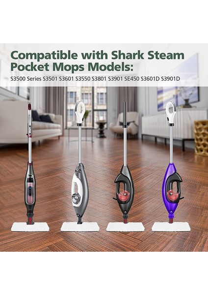 Buhar Cep Mops S3500 Serisi S3500 Için Uyumlu Yedek Mikrofiber Buharlı Paspas Yıkanabilir Ped (Yurt Dışından) indirimleri