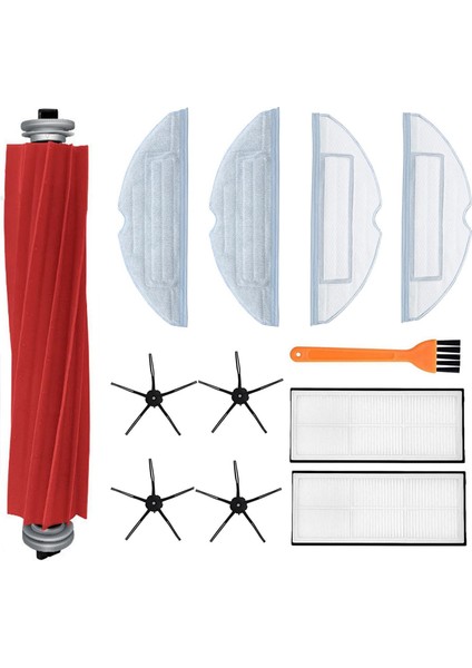 12 Adet S7 T7S T7SPLUS Robotlu Süpürge Yedek Parça Ana Fırça Paspas Bezi Filtre Yan Fırça (Yurt Dışından)