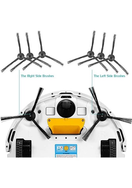 Yan Fırça Hepa Filtre Paspas Pedi V5 V5S V3 V3S V5 Pro X5 Robotlu Süpürge Parçaları Aksesuarları (Yurt Dışından) fiyatları