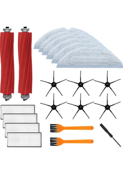 Yedek Ana Fırça Yan Fırça Hepa Filtre S7 T7S T7S Plus G10 Elektrikli Süpürge Aksesuarları Için Uyumlu (Yurt Dışından)