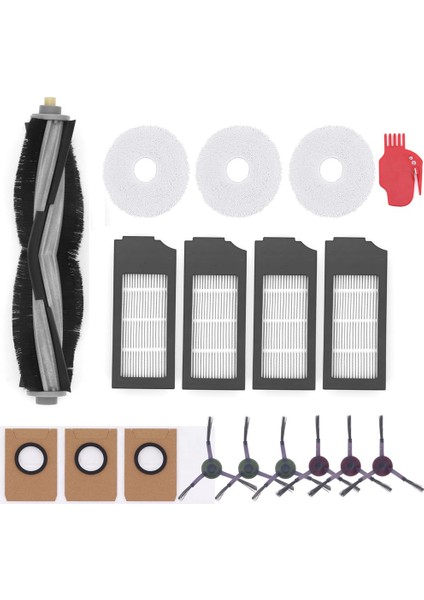 Yedek Ana Fırça Yan Fırçalar Hepa Filtreler X1OMNI X1TURBO Elektrikli Süpürge Aksesuarları Için Toz Torbası (Yurt Dışından)