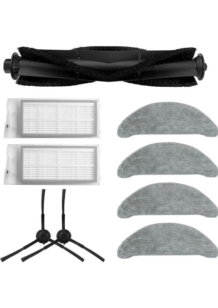 9 Adet Paspas Bezleri Ana Fırça Yan Fırça Hepa Filtre Eve Plus Robotlu Süpürge Yedek Parçaları (Yurt Dışından)