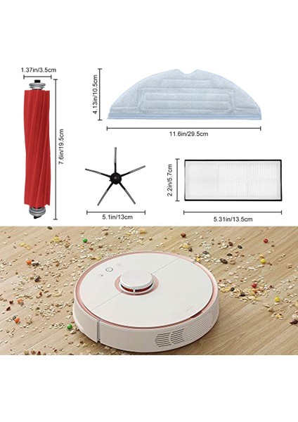 Yedek Ana Fırça Yan Fırça Hepa Filtre S7 T7S T7S Plus G10 Elektrikli Süpürge Aksesuarları Için Uyumlu (Yurt Dışından) indirimleri